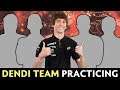Dendi NEW TEAM? Hard practicing Captains Mode in party
