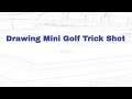 Drawing Mini Golf Trick Shot Can You See It? #short #shorts #golf #minigolf