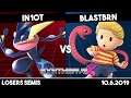 iN10T (Greninja/Wolf) vs BlastBrn (Lucas) | Losers Semis | Synthwave X #4