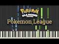 Pokémon League Theme - Pokémon Diamond and Pearl (Piano Tutorial) [Synthesia]