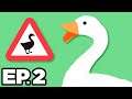Untitled Goose Game Ep.2 - 📺 GOOSE ON TV, TRAPPED IN PHONEBOOTH, HIGH STREET! (Gameplay Let's Play)