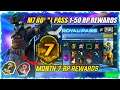 MONTH 7 ROYAL PASS // 1 TO 50 RP REWARDS // M7 AND M8 ROYAL PASS REWARDS // MONTH 7 ROYAL PASS LEAKS