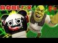ESCAPE EVIL SHREK IN ROBLOX! Let's Play Shrek The Force Awakens with Combo Panda