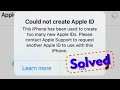 Fix Could not create Apple ID This iPhone has been used to create too many new Apple IDs