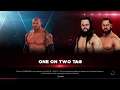 WWE 2K20 Batista Alt. VS Bo Dallas,Curtis Axel 1 VS 2 Handicap Elimination Match