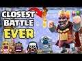 CLOSEST BATTLE EVER  IN CLASH ROYALE WITH MY TROLL GOLEM DECK