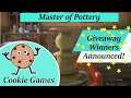 GIVEAWAY WINNERS ANNOUNCED! _ Master of Pottery