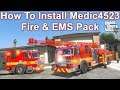 GTA 5 Fire Truck Installation Tutorial & Step by Step Guide For Medic4523 Fire & EMS DLC Pack
