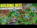 BEST Building ALL NEW Roller Coasters, Amusement Parks & More | Parkitect Campaign Gameplay
