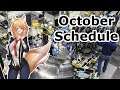 October Schedule Update