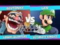 Resort Valley Losers Quarters - Glutonny (Wario) Vs. Law (Luigi, Roy) SSBU Ultimate Tournament