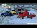 Winters First Crash! | Heavy Rescue | 3 Truck Pile Up | Heavy Wrecker | Farming Simulator 19