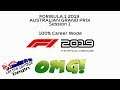 F1 2019 100% Career Mode Australia Session 1  (PS4PRO)
