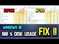 Fix 100% disk usage in windows 10 | High disk usage problem fix | 2021 |