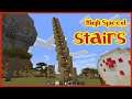 [Minecraft] How to make stairs that can be climbed 100 times faster (high speed!)