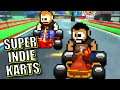 Super Indie Karts - Drunk Split Screen PC Early Access Gameplay - TDB