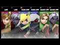 Super Smash Bros Ultimate Amiibo Fights  – Request #18673 Links vs Toon Links vs Young Links