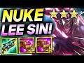 *3 STAR LEE SIN ⭐⭐⭐ NUKE BUILD!* - TFT SET 5.5 Guide Teamfight Tactics Best Ranked Comps Strategy