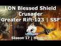 [Diablo 3] SSF Hardcore Crusader | LON Blessed Shield | GR 123 Season 17 Rank 3