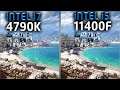 Intel i7 4790K vs Intel i5 11400F Benchmarks β 15 Tests π₯