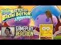 SpongeBob SquarePants Battle for Bikini Bottom Rehydrated - GAMEPLAY REACTION [King Jellyfish Boss]