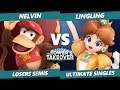 Tower's Takeover 18 Losers Semis - LingLing (Daisy) Vs. Nelvin (Diddy Kong) SSBU Ultimate Tournament