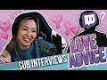 TWITCH CHAT LOVE ADVICE!! | SUB INTERVIEWS FT COBES
