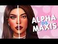 Alpha VS Maxis Match | The Sims 4 CAS Challenge + CC LIST
