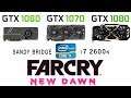 GTX 1060 vs GTX 1070 vs GTX 1080 + i7 2600k in Far Cry New Dawn (Ultra settings)