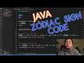 Lo-fi ASMR trying to code a program in Java that tells your zodiac sign