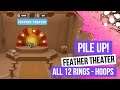 PILE UP! BOX BY BOX - Feather Theater Level All 12 Rings - Hoops Locations PS4 #PileUp