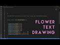 ASMR lo fi - Java println(): simple flower art and message. Whisper and keyboard sounds