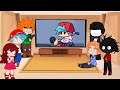 Friday Night Funkin Reacts to Stickman Mod || Full Week