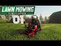 Lawn Mowing Simulator 2021 - Part 1 - First play & job