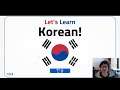 Let's Learn Korean! Hangul | First Look (Stream Archive)