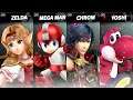 Super Smash Bros. Ultimate - Red Zelda vs Red Mega Man vs Red Chrom vs Red Yoshi (CPU Level 9)