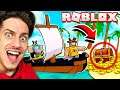 UNSPEAKABLE and MOOSE BUILD a BOAT to FIND TREASURE in ROBLOX!