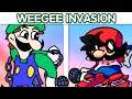 WEEGEE INVASION Full Week - BF Becomes Mario - Friday Night Funkin' Mod