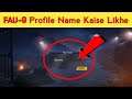 Faug me player name kaise likhe | how to set player name on faug game