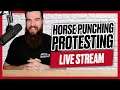 Horse Punching Super Spreading LIVE STREAM