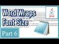 How to Make Notepad in Java (6/8) - Word Wrap, Font, Font Size