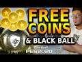 PES 2020 myClub FREE Coins and  Free Black ball