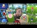 SHINY CRANIDOS & SHIELDON HUNT! WE GOT SO MANY SHINIES & HUNDOS! (Pokemon GO)