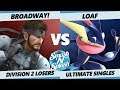 SNS5 SSBU - Broadway! (Snake) Vs. SCY | Loaf (Wario) Smash Ultimate Division 2 Losers