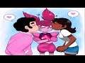 STEVEN AND CONNIE KISS SPINEL! (Steven Universe Comic Dub Animations)