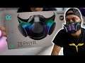 This Mask Is From The Future Zephyr $240 Mask  | Unboxing + Review | Multi Color Led/Fans/N95