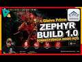 Warframe Zephyr Prime Build 1.0 para Sobrevivência no modo Aço + Glaive Prime