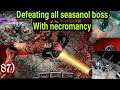 how to beat boss arabath , Theda, uldorg ,raikashan using necromancy R1 seasanol | anima arpg