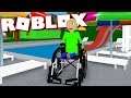 Playing as Baldi in a wheelchair and going for a swim! | Roblox Baldi's Basics RP