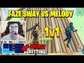 SWAY Uses The SECRET SettingS To DESTROYS MELODY IN 1V1!